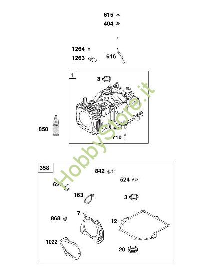 G - GRUPPO CILINDRI B&S - 10 €¦ 103M02-0099-H5 brand Stihl